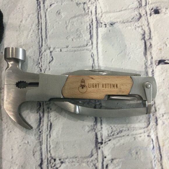 Light Autumn Multi-Tool Camping Hammer for Grandpa with Engraved Sentiments. - Picture 3 of 7